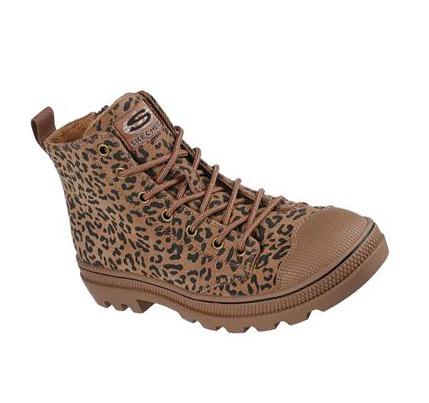 Női Skechers Roadies - Feline Fierce Alkalmi Cipő Leopárd | HU3388L