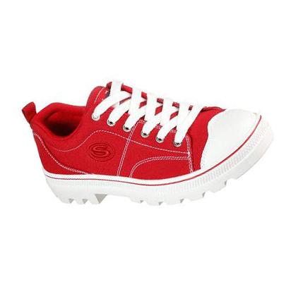 Női Skechers Roadies - True Roots Alkalmi Cipő Piros | HU38490