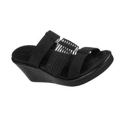 Női Skechers Rumble On - Alkalmi Moments Szandál Fekete | HU49780