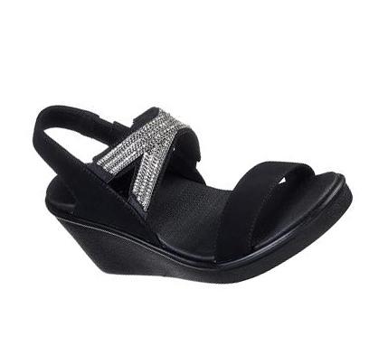 Női Skechers Rumble On - Chart Topper Éktalpú Cipő Fekete | HU3217E