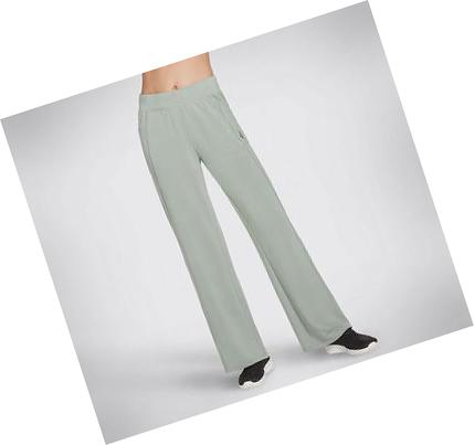 Női Skechers SKECHLUXE Restful 4-Pocket Nadrág Olivazöld | HU54193