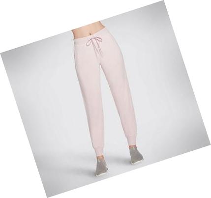 Női Skechers SKECHLUXE Restful Jogger Nadrág Rózsaszín | HU5372C