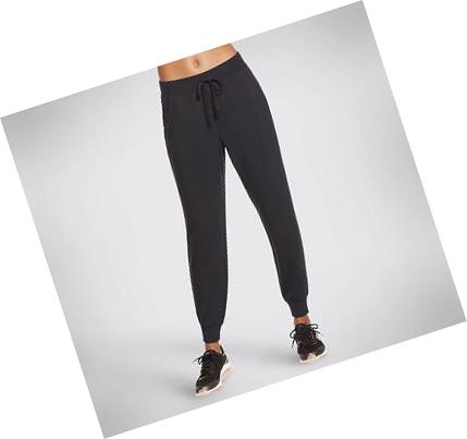 Női Skechers SKECHLUXE Restful Jogger Nadrág Fekete | HU54090