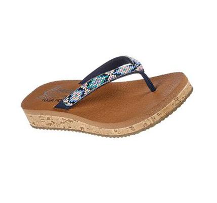 Női Skechers Sandcomber - Aztec Stunner Szandál Sötétkék Színes | HU5080S