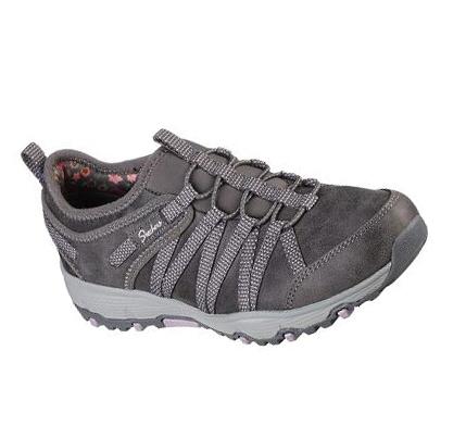 Női Skechers Seager Hiker - Flowerette Slip Ons Szürke | HU3663D