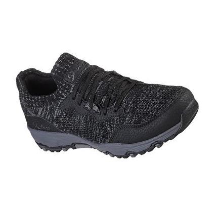 Női Skechers Seager Hiker - Sunny Dream Slip Ons Fekete Szürke | HU3688B