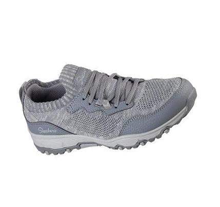 Női Skechers Seager Hiker - Sunny Dream Slip Ons Szürke | HU3713G