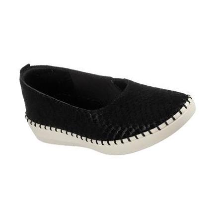 Női Skechers Sepulveda 2.0 - Summer Sheen Flats Fekete | HUA830B