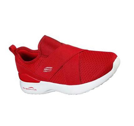 Női Skechers Skech-Air Dynamight - Easy Call Slip Ons Piros | HU3773P