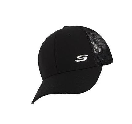 Női Skechers Sport S Metal Kalap Fekete | HUA859Q