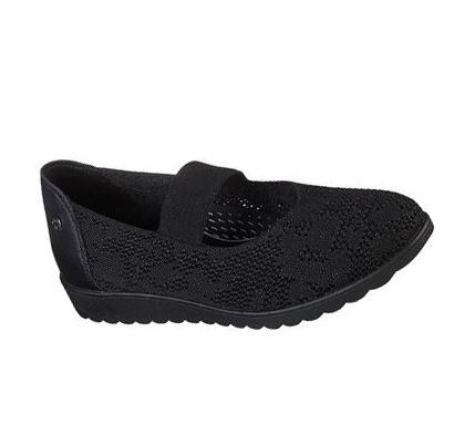 Női Skechers Stretch Fit: Arch Fit Cleo Éktalpú - Shimmer Pop Éktalpú Cipő Fekete | HU31053