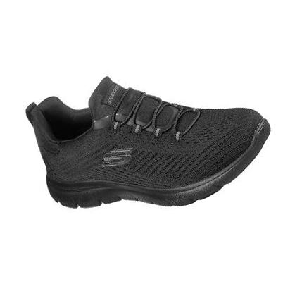 Női Skechers Summits - Fast Attraction Tornacipő Fekete | HU7698K