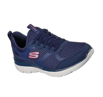 Női Skechers Summits - Free Classics Edzőcipő Sötétkék | HU7773Q