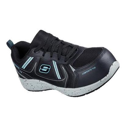 Női Skechers Summits SR - Jaily Munkacipő Fekete Menta | HU60960
