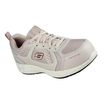 Női Skechers Summits SR - Jaily Munkacipő Szürke Barna | HU6146S