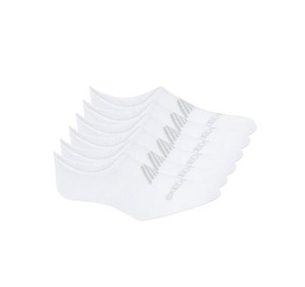 Női Skechers Super Soft No Show Liner - 6 Pack Zokni Fehér | HU3172A