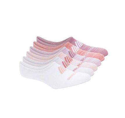 Női Skechers Super Soft No Show Liner - 6 Pack Zokni Rózsaszín | HU31840