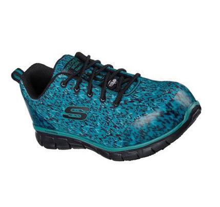Női Skechers Sure Pálya - Saivy Munkacipő Zöld Színes | HU6021B