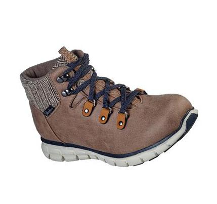 Női Skechers Synergy - Mountain Dreamer Csizma Barna | HUA216L