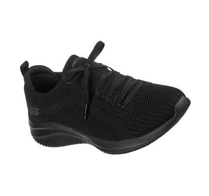 Női Skechers Ultra Flex 3.0 - Big Plan Slip Ons Fekete | HUI174W