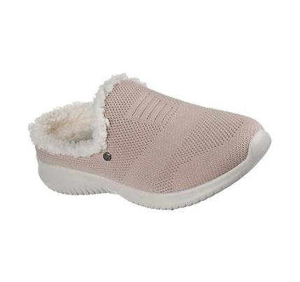 Női Skechers Ultra Flex - Perfect Plans Papucs Barna | HU58550
