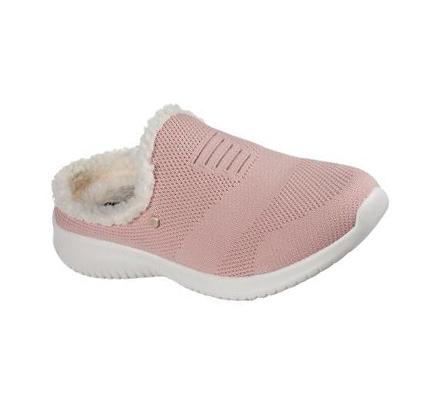 Női Skechers Ultra Flex - Perfect Plans Papucs Rózsaszín | HU5867D
