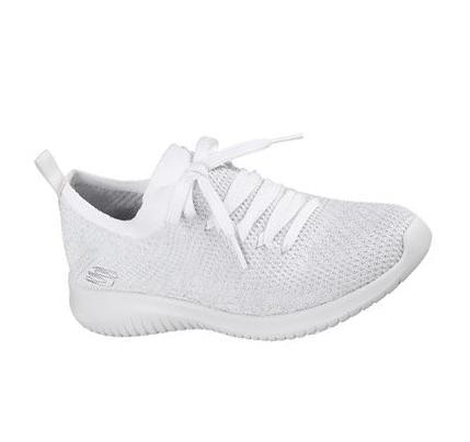 Női Skechers Ultra Flex - Salutations Slip Ons Fehér Titán | HU7694A