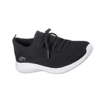 Női Skechers Ultra Flex - Statements Slip Ons Fekete Fehér | HU77098
