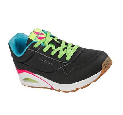 Női Skechers Uno - Neano Tornacipő Fekete Színes | HUI699X