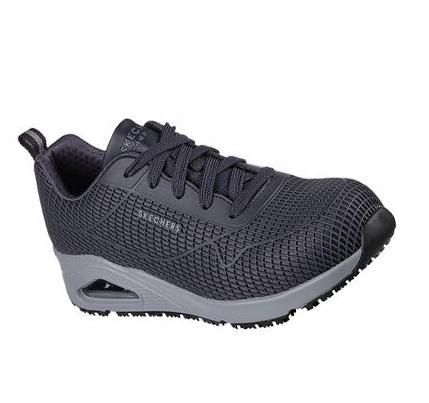 Női Skechers Uno SR - Jhansi Munkacipő Sötétkék Szürke | HU35213