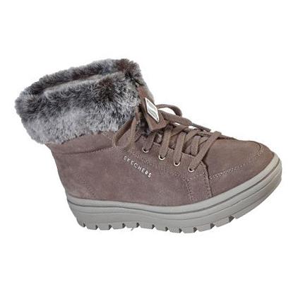 Női Skechers Utcai Cleats - Everyday Chillz Csizma Barna | HU72133