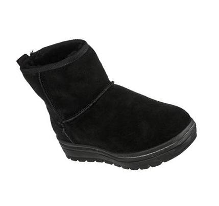 Női Skechers Utcai Cleats - Luxury Chillz Csizma Fekete | HUA0913